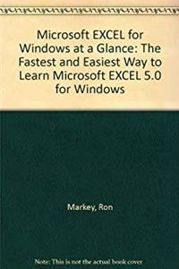 e-Book Microsoft Excel for Windows at a Glance: The Fastest and Easiest Way to Learn Microsoft Excel 5.0 for Windows download