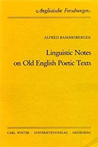 e-Book Linguistic notes on old English poetic texts (Anglistische Forschungen) download
